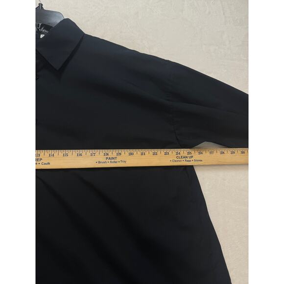 Eskandar Shirt Sz 1 / S Black Cotton Button Up Collared Oversized Blouse Tunic - Picture 10 of 11